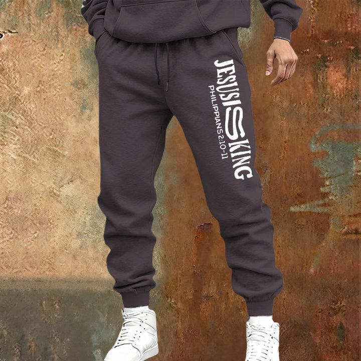 Christianartworkshop Worship & Street Jesus Is King Scripture Sweatpants: Kingdom Street Limited - image 21