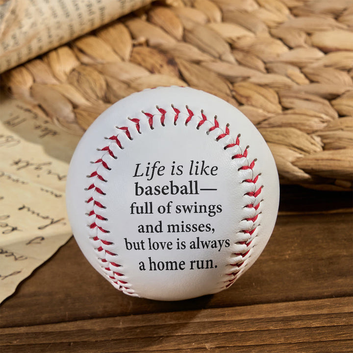 Christianartworkshop Spiritual Encouragement Baseball: Life's Swings & Misses, Love's Home Run Gift - image 3