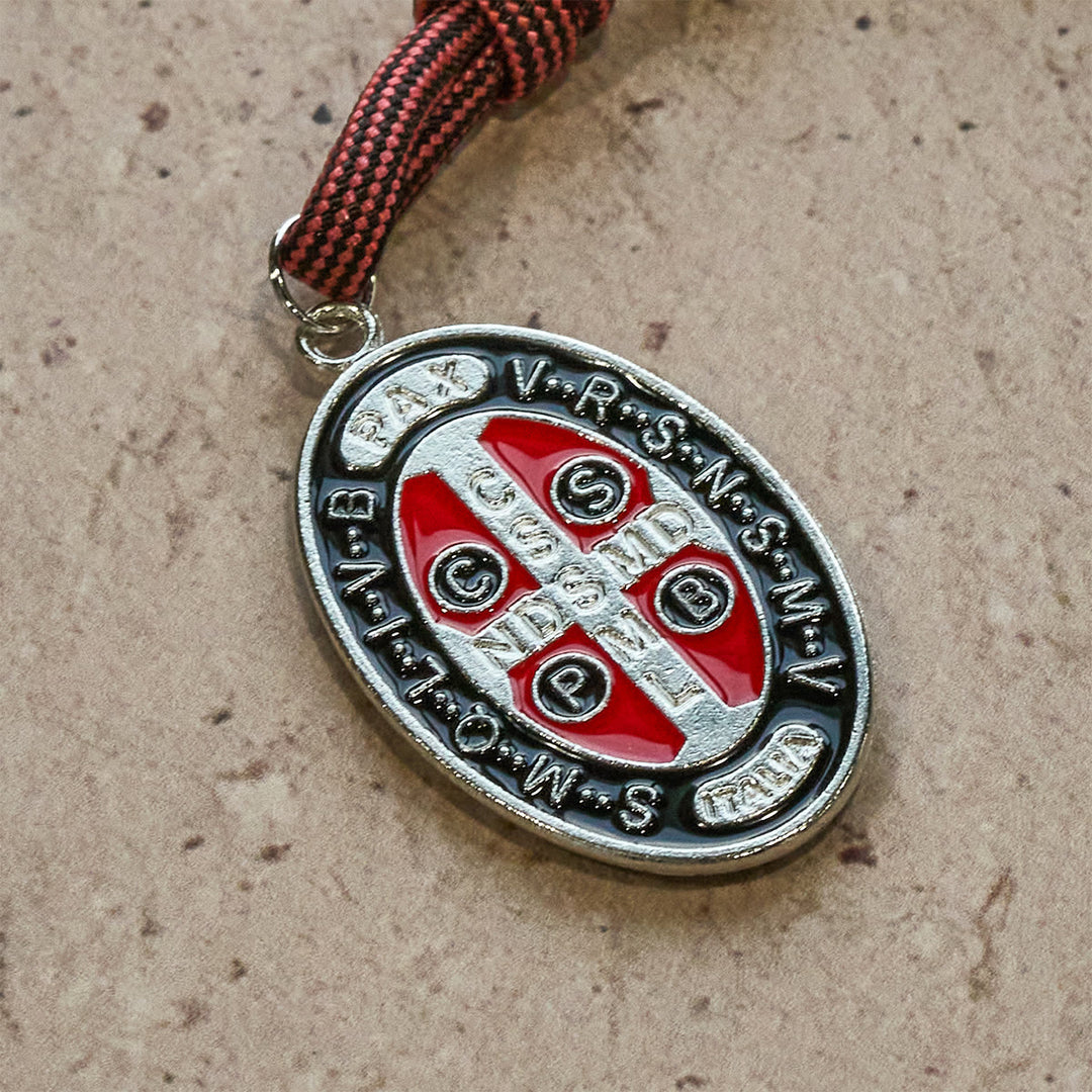 Christianartworkshop Faith Defender Paracord Pocket Rosary with St. Benedict: Shield of Christ - image 4