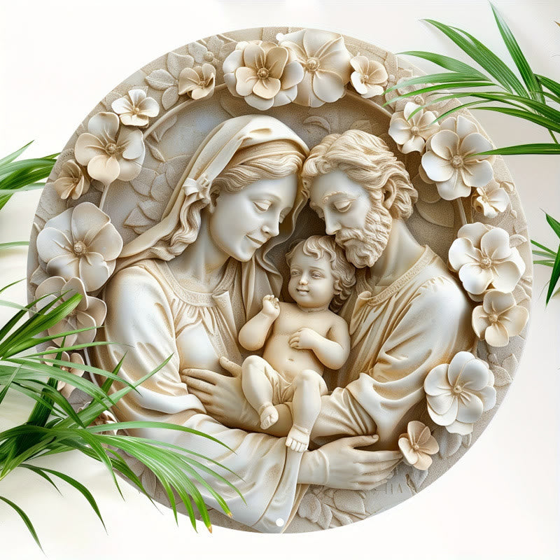 Christianartworkshop Holy Family Narrative Hanging Ornaments: Storytelling Faith Heritage Decor - Holy Family-2 - image 1