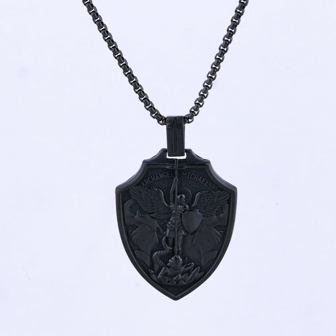 Christianartworkshop Archangel Michael Shield Pendant Necklace: Faith & Protection for Daily Wear - image 4