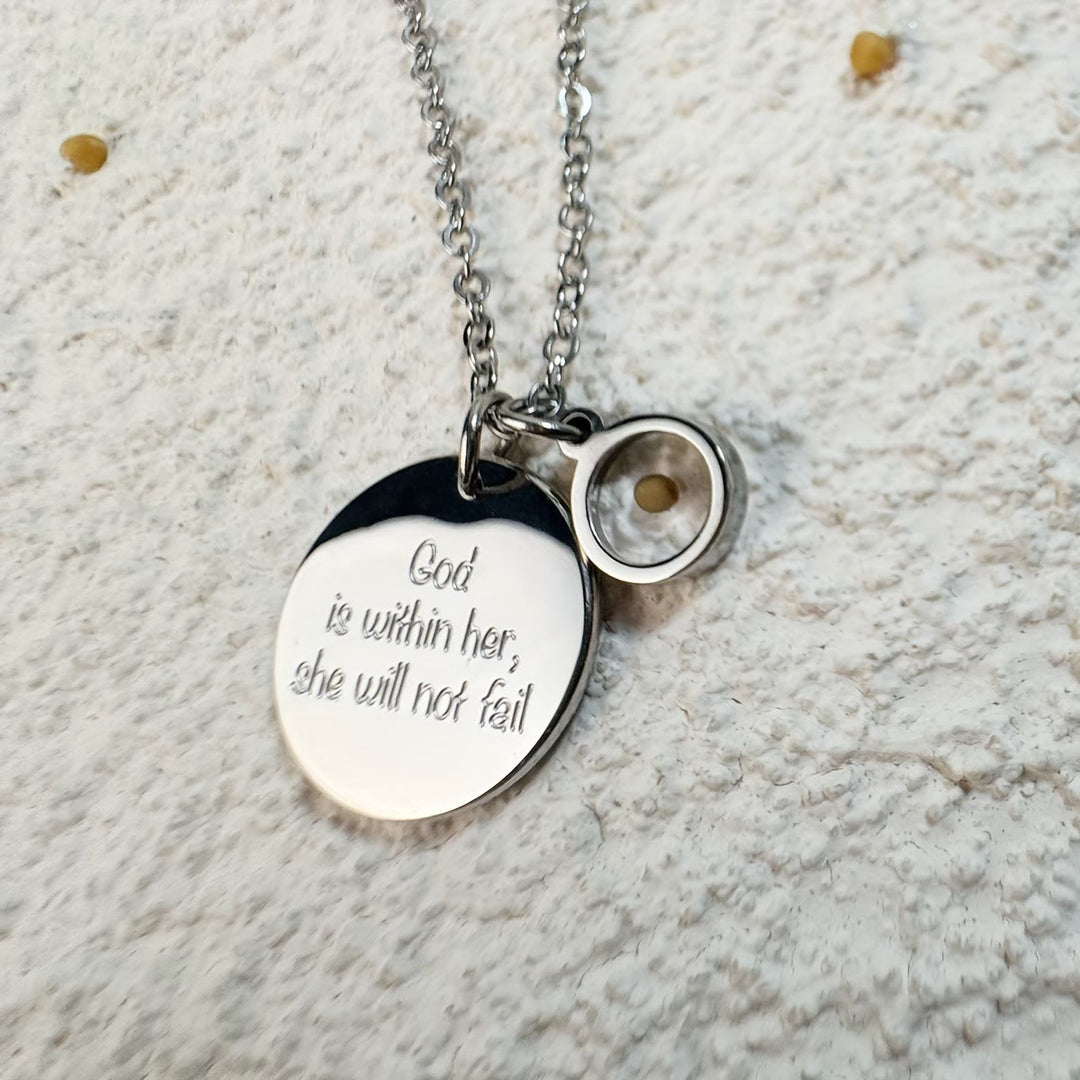 Christianartworkshop Mustard Seed Faith Over Fear Necklace: Belief - Driven Style for Every Day - Silver - image 1