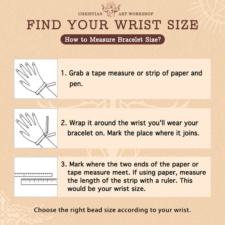 Christianartworkshop Rosewood Grain & Matte Web Stone Memory Wire Rosary Bracelet with Marian Medals - image 9