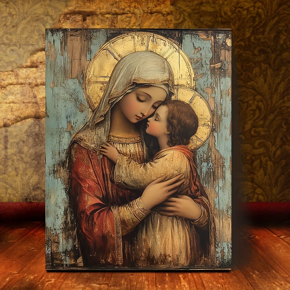 Christianartworkshop Christian Artwork Tender Madonna and Child Art Prints: Devotional Warmth for Faith-Filled Nooks - image 1
