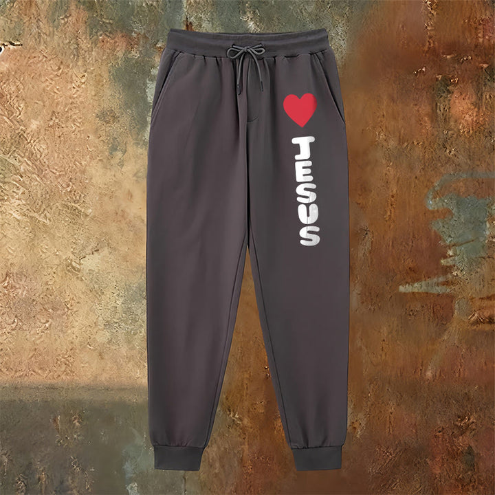 Christianartworkshop Heart for Jesus Sweatpants: Daily Wear with Faithful Affection - image 11