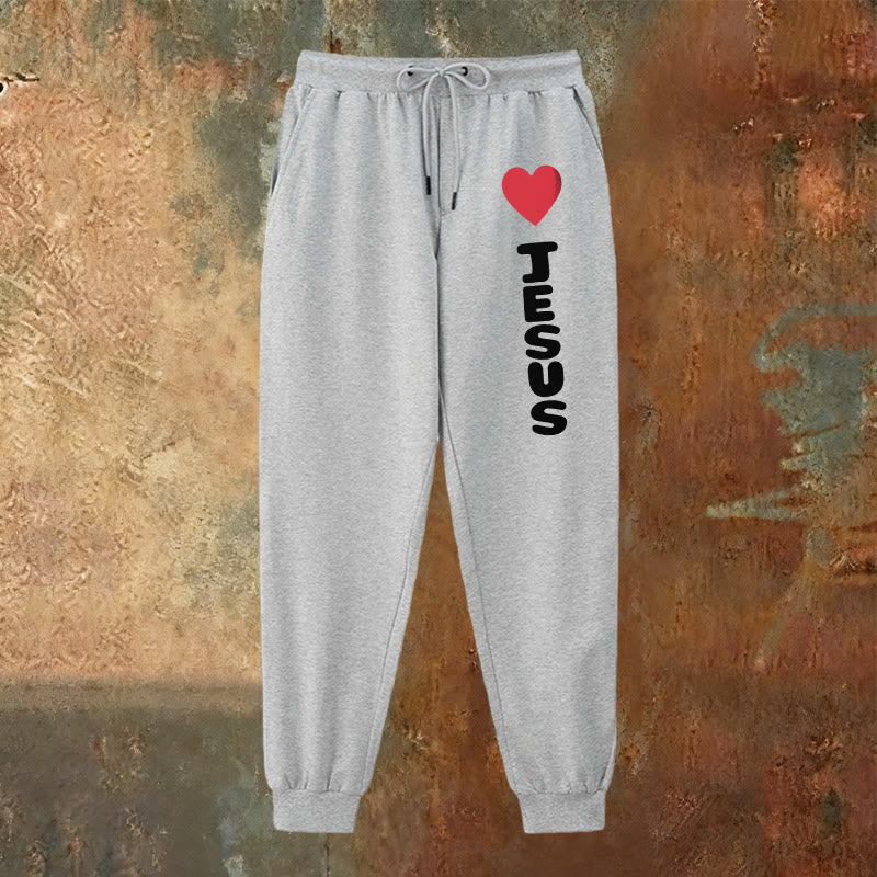 Christianartworkshop Heart for Jesus Sweatpants: Daily Wear with Faithful Affection - image 2