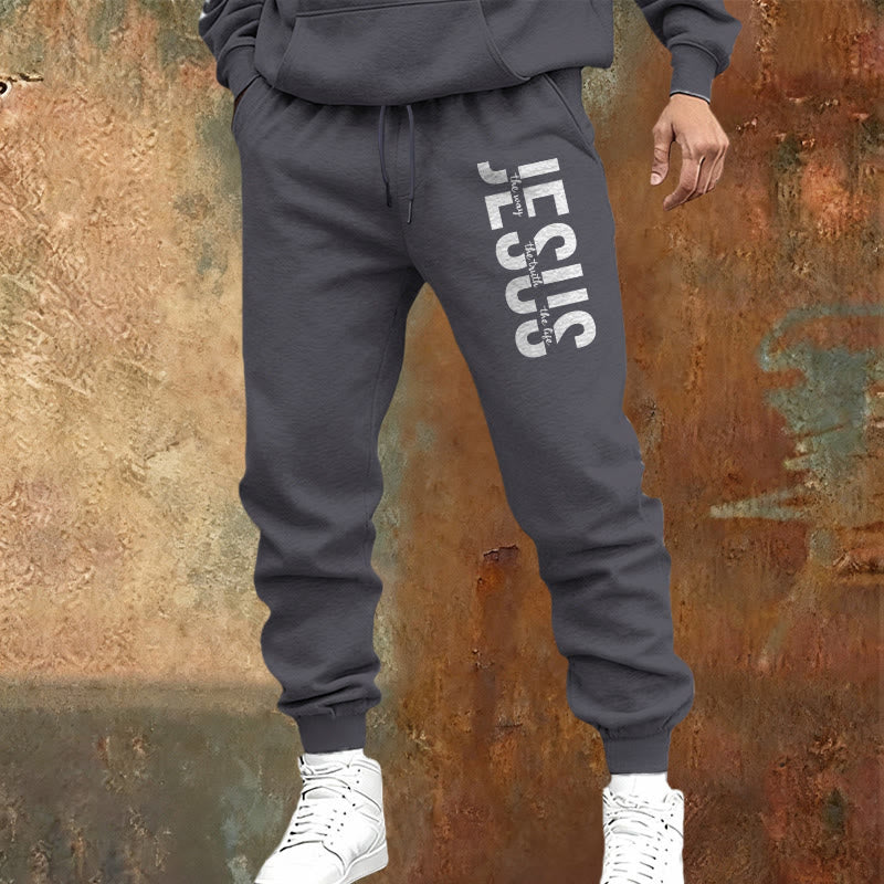 Christianartworkshop Layered Jesus Script Sweatpants: Daily Wear with Devotional Identity - image 21