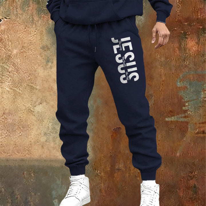 Christianartworkshop Layered Jesus Script Sweatpants: Daily Wear with Devotional Identity - image 13