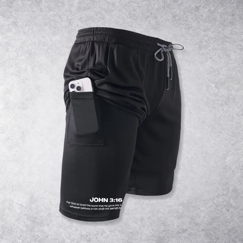 Christianartworkshop John 3:16 Cross Performance Shorts - image 4