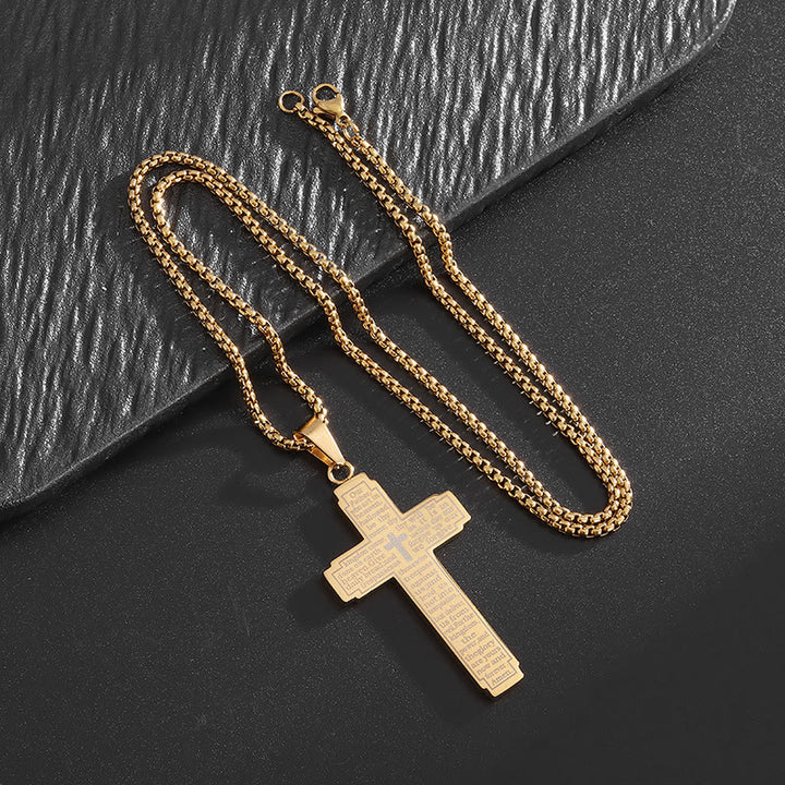 Christianartworkshop Scripture Cross Pendant Necklace: Biblical Verse & Faithful Devotion - image 7