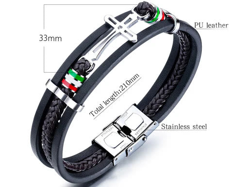 Christianartworkshop Cross Leather Bracelet: Rugged Faith & Stylish Devotion for Daily Wear - image 12