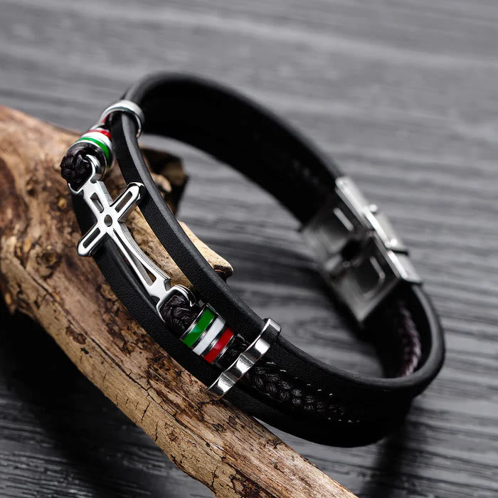 Christianartworkshop Cross Leather Bracelet: Rugged Faith & Stylish Devotion for Daily Wear - image 8