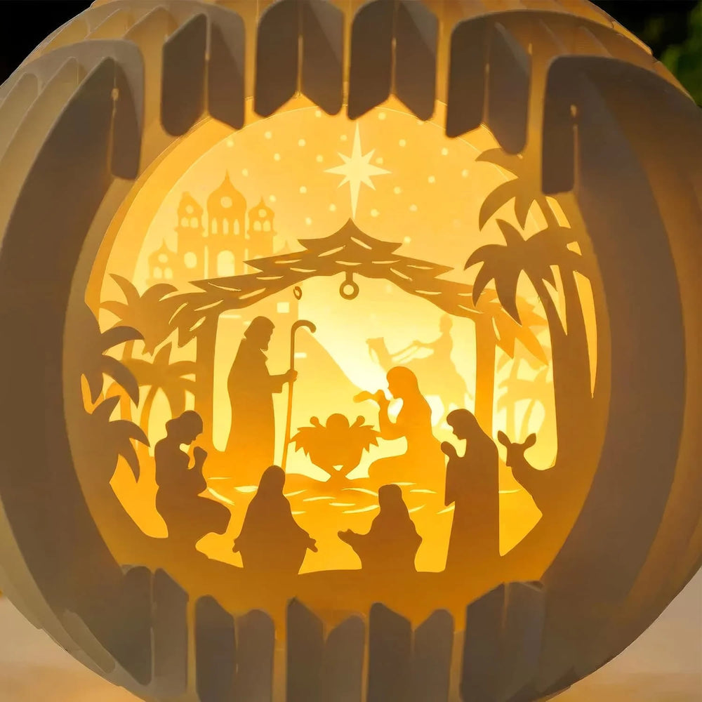 Christianartworkshop Nativity Globe Lamp: A Glowing Embrace of Christmas Faith & Wonder - image 1