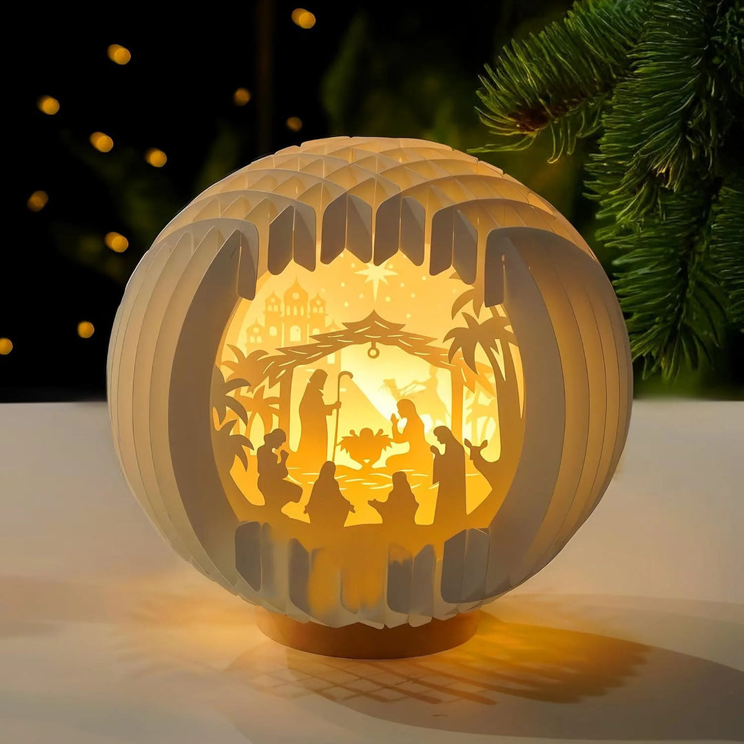 Christianartworkshop Nativity Globe Lamp: A Glowing Embrace of Christmas Faith & Wonder - image 3
