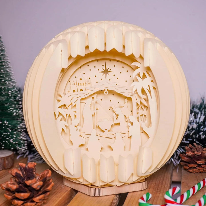 Christianartworkshop Nativity Globe Lamp: A Glowing Embrace of Christmas Faith & Wonder - image 4