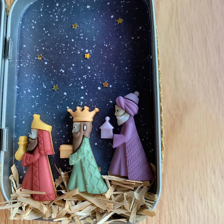 Christianartworkshop Tin Nativity Scene: A Compact Celebration of Christmas Faith & Story - image 1