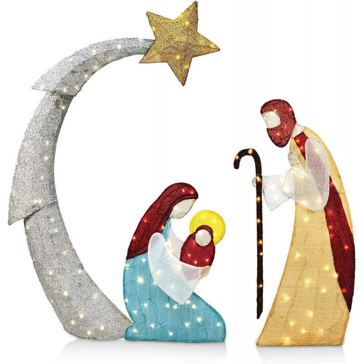 Christianartworkshop Nativity Star Light Deco Series: Divine Presence & Christmas Reverence - Nativity Scene - 3 - image 2