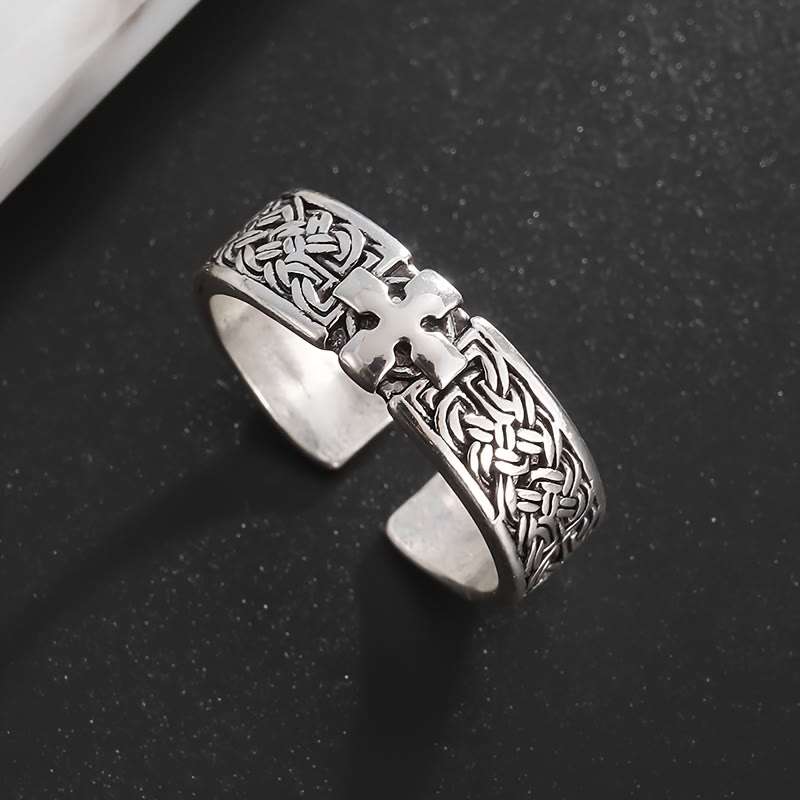 Christianartworkshop Celtic Cross Ring: Timeless Faith & Intricate Devotion - image 1