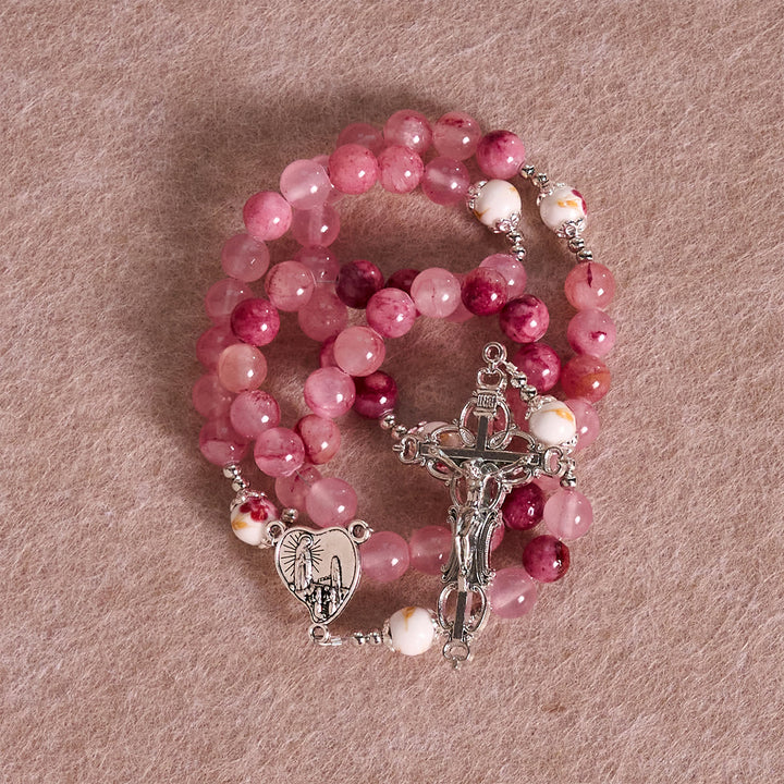 Christianartworkshop Jade Rosary with Marian Accent: Faithful Companion & Prayerful Journey - image 5