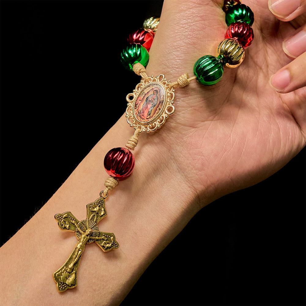 Christianartworkshop Christmas Pocket Rosary & Car Charm: Devotion & Festive Grace - image 1