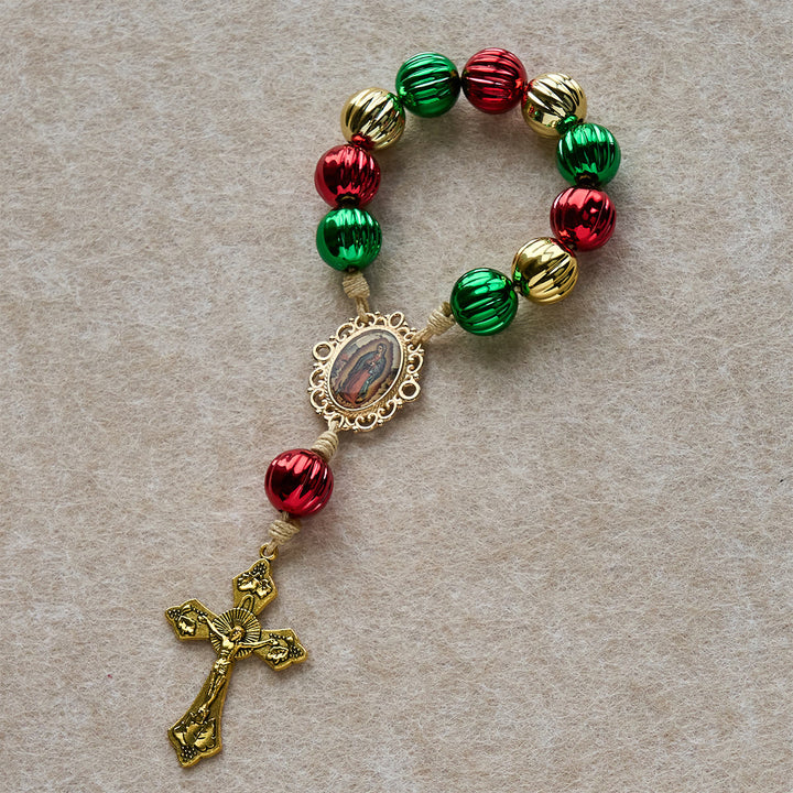 Christianartworkshop Christmas Pocket Rosary & Car Charm: Devotion & Festive Grace - image 3