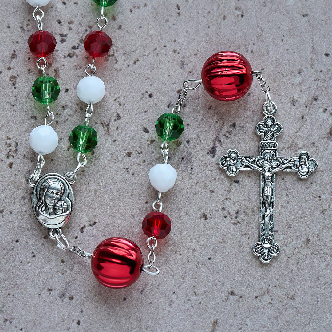 Christianartworkshop Christmas Gift: Faithful Celebration & Heavenly Bond Crystal Rosary with Cross - image 13