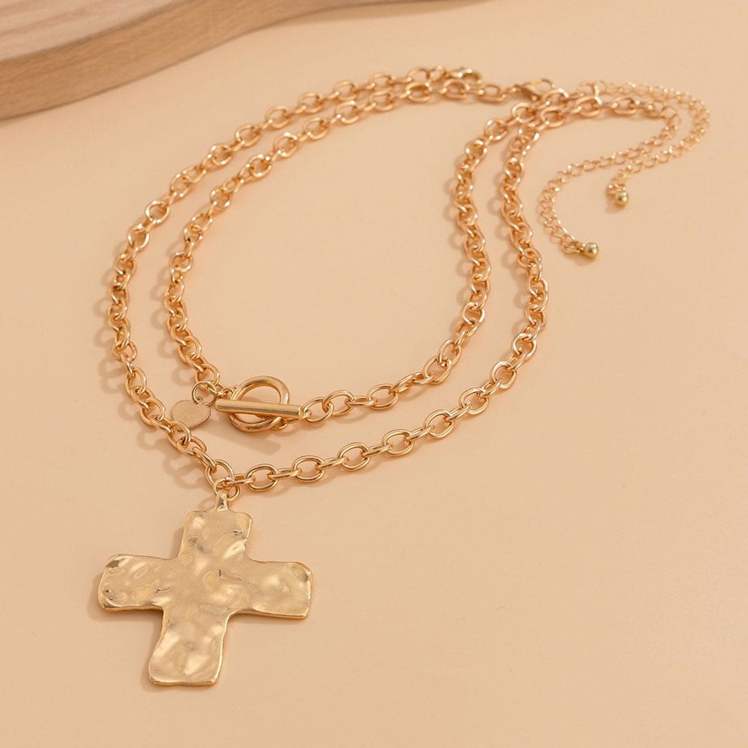 Christianartworkshop Hammered Cross Series Necklace: Contemporary Faith & Stylish Devotion - image 1