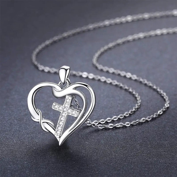 Christianartworkshop Heart & Cross Necklace: Devotion & Timeless Elegance - image 3