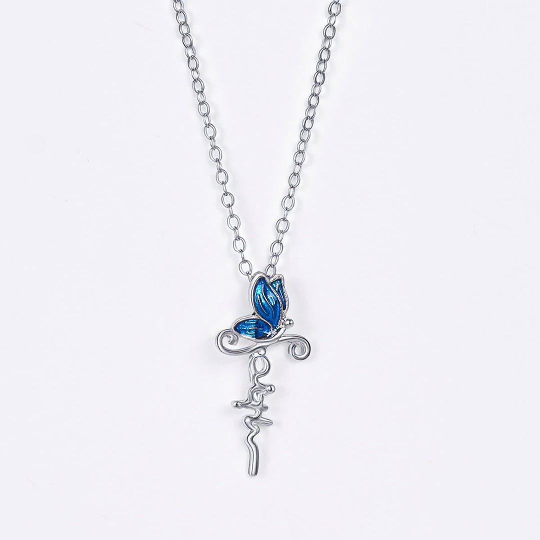 Christianartworkshop Butterfly Cross Jewelry Set: Devotion & Artful Symbolism - Necklace - image 0