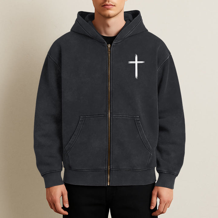Christianartworkshop Dove & Cross Jesus Saves Hooded Jacket: Spiritual Comfort for Every Day - image 18