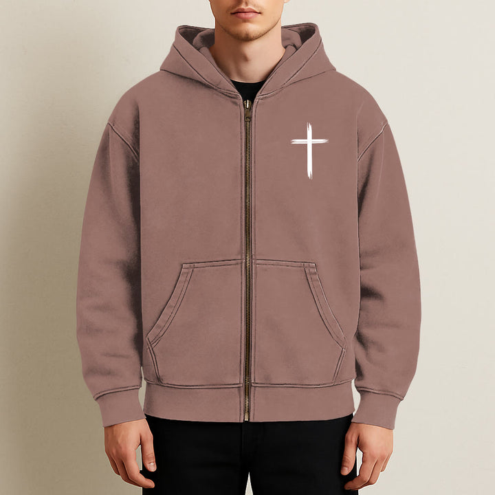 Christianartworkshop Dove & Cross Jesus Saves Hooded Jacket: Spiritual Comfort for Every Day - image 25