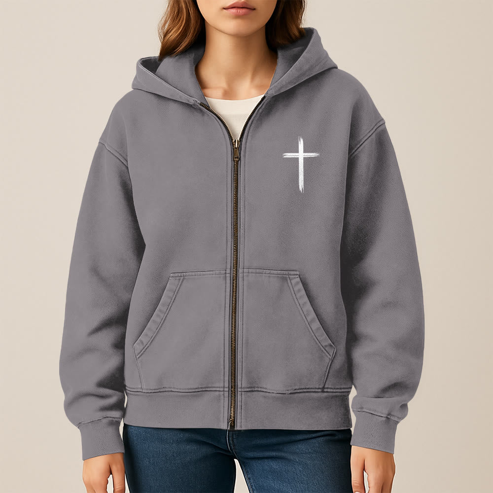 Christianartworkshop Dove & Cross Jesus Saves Hooded Jacket: Spiritual Comfort for Every Day - image 5