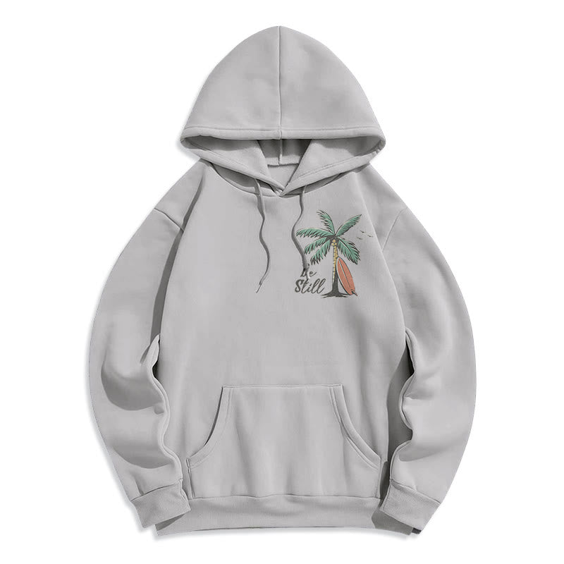 Christianartworkshop Scripture & Coastal Be Still Fleece Lined Polyester Hoodie - image 19