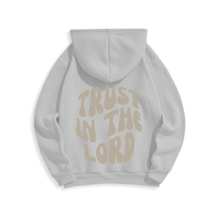 Christianartworkshop Trust In The Lord Faith Reliance Fleece Lined Polyester Hoodie - image 23