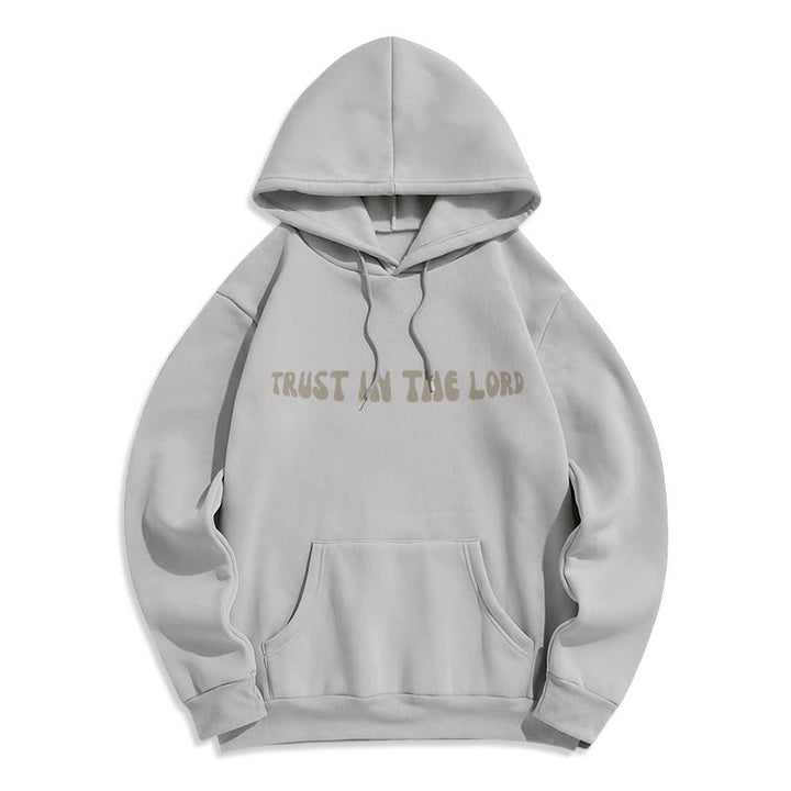 Christianartworkshop Trust In The Lord Faith Reliance Fleece Lined Polyester Hoodie - image 22