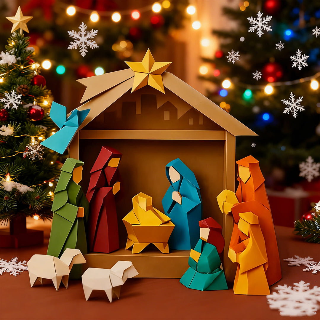 Christianartworkshop Paper Nativity Scene Ornament: Sacred Story & Creative Devotion - image 3