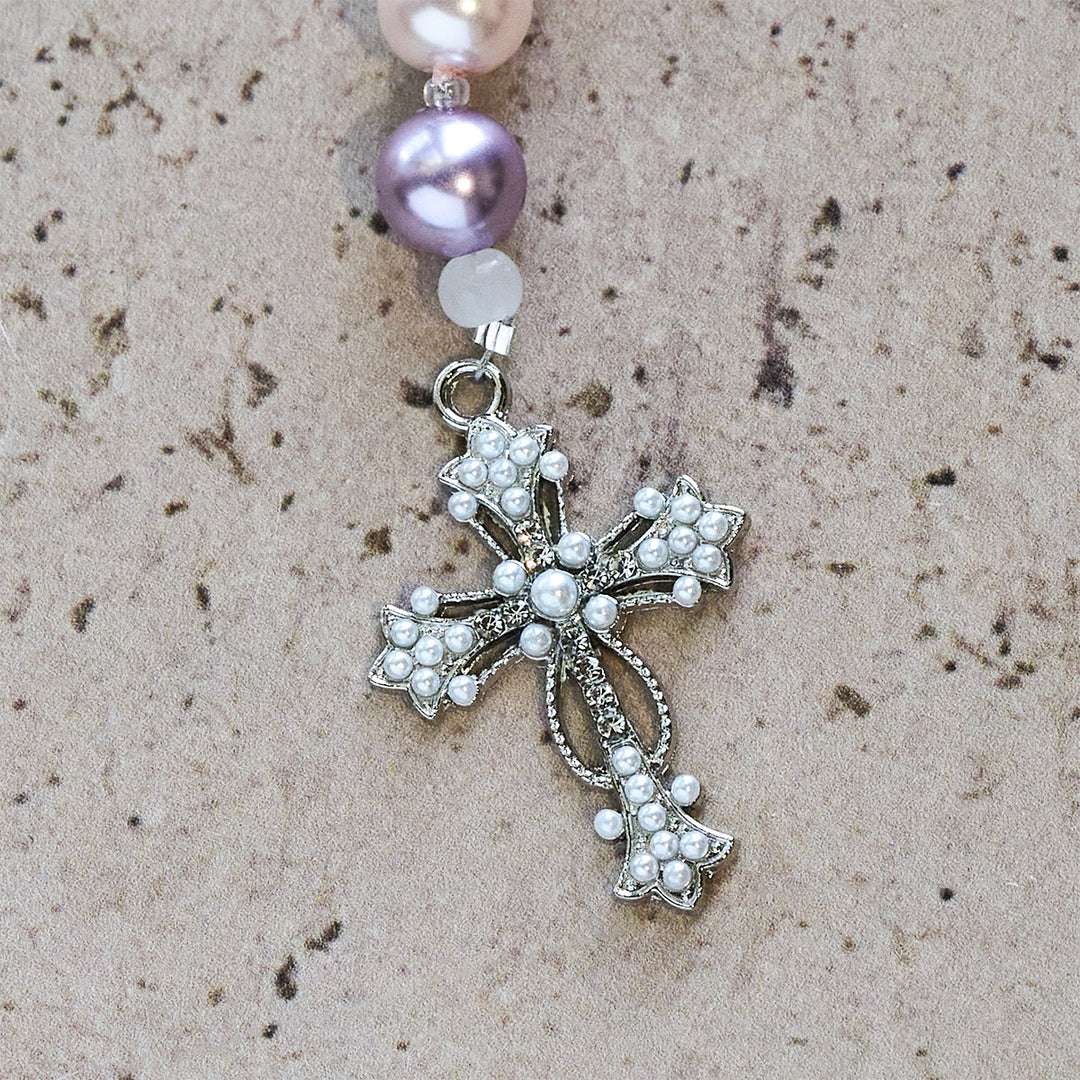 Christianartworkshop Lavender Guardian Angel Prayer Rosary: Christ's Protection and Divine Grace - image 10