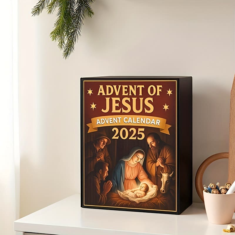 Christianartworkshop 2025 Nativity-Themed Advent Calendar: Advent of Jesus & Daily Reflection - image 2