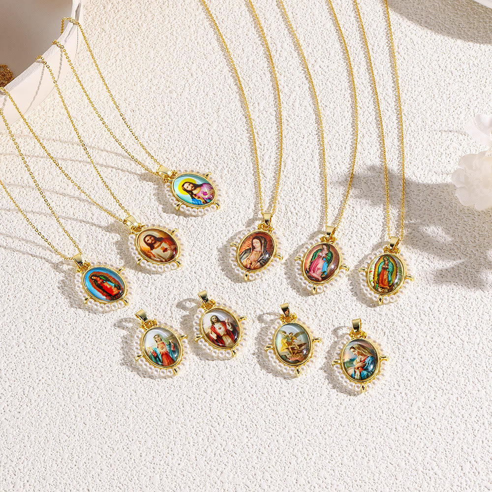 Christianartworkshop Sacred Icon Pendant Necklace: Gentle Faith Accent for Daily Wear - image 0