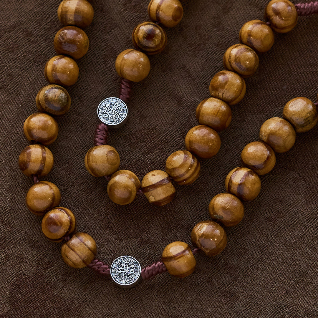 Christianartworkshop Beaded Rosary with St. Benedict Medal: Tender Faith for Prayer Moments - image 5