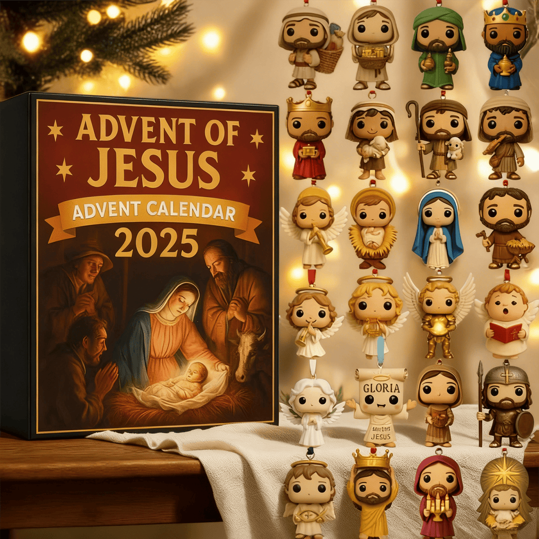 Christianartworkshop 2025 Nativity-Themed Advent Calendar: Advent of Jesus & Daily Reflection - image 1
