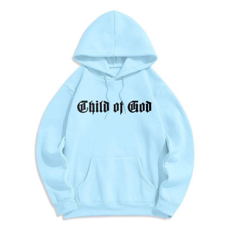 Christianartworkshop Child of God Scripture Fleece Lined Polyester Hoodie - image 5