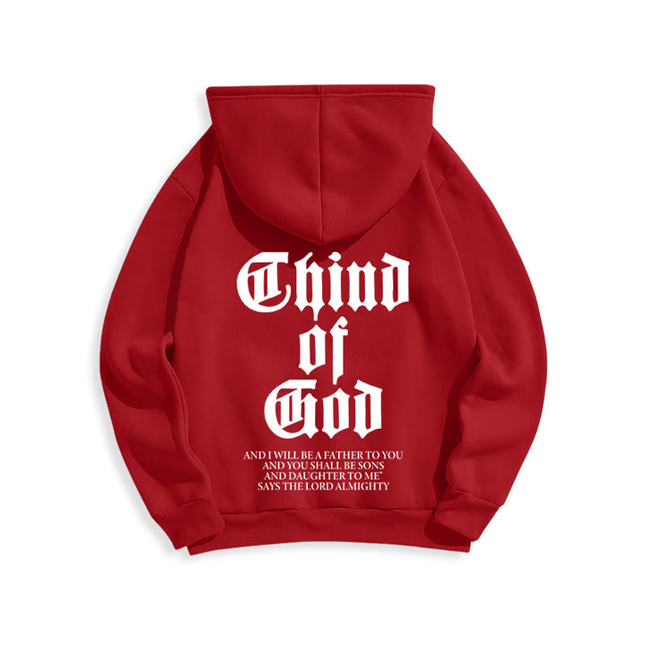 Christianartworkshop Child of God Scripture Fleece Lined Polyester Hoodie - image 9
