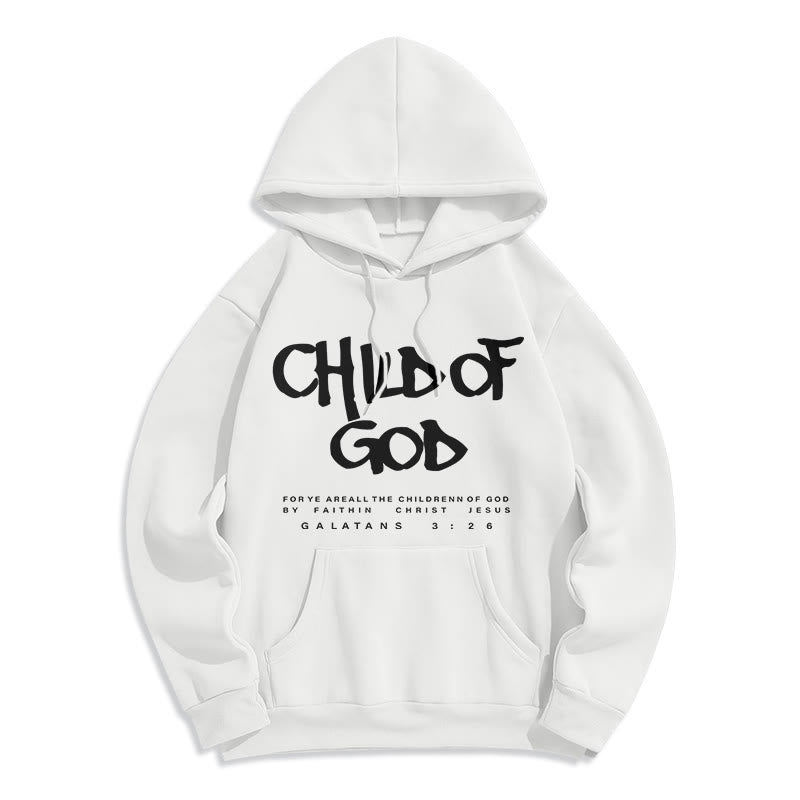 Christianartworkshop Child of God Galatians 3:26 Faith Fleece Lined Polyester Hoodie - image 8