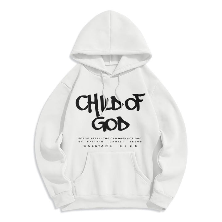 Christianartworkshop Child of God Galatians 3:26 Faith Fleece Lined Polyester Hoodie - image 8