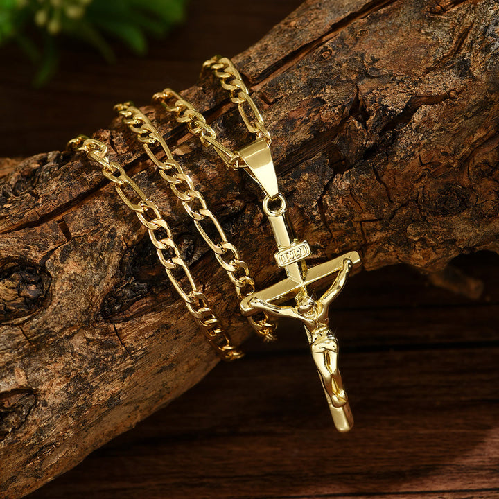 Christianartworkshop 4-Styled Sacred Crucifix Necklace: Elegant Design & Faithful Reminder for Every Day - Crucifix-1 - image 0