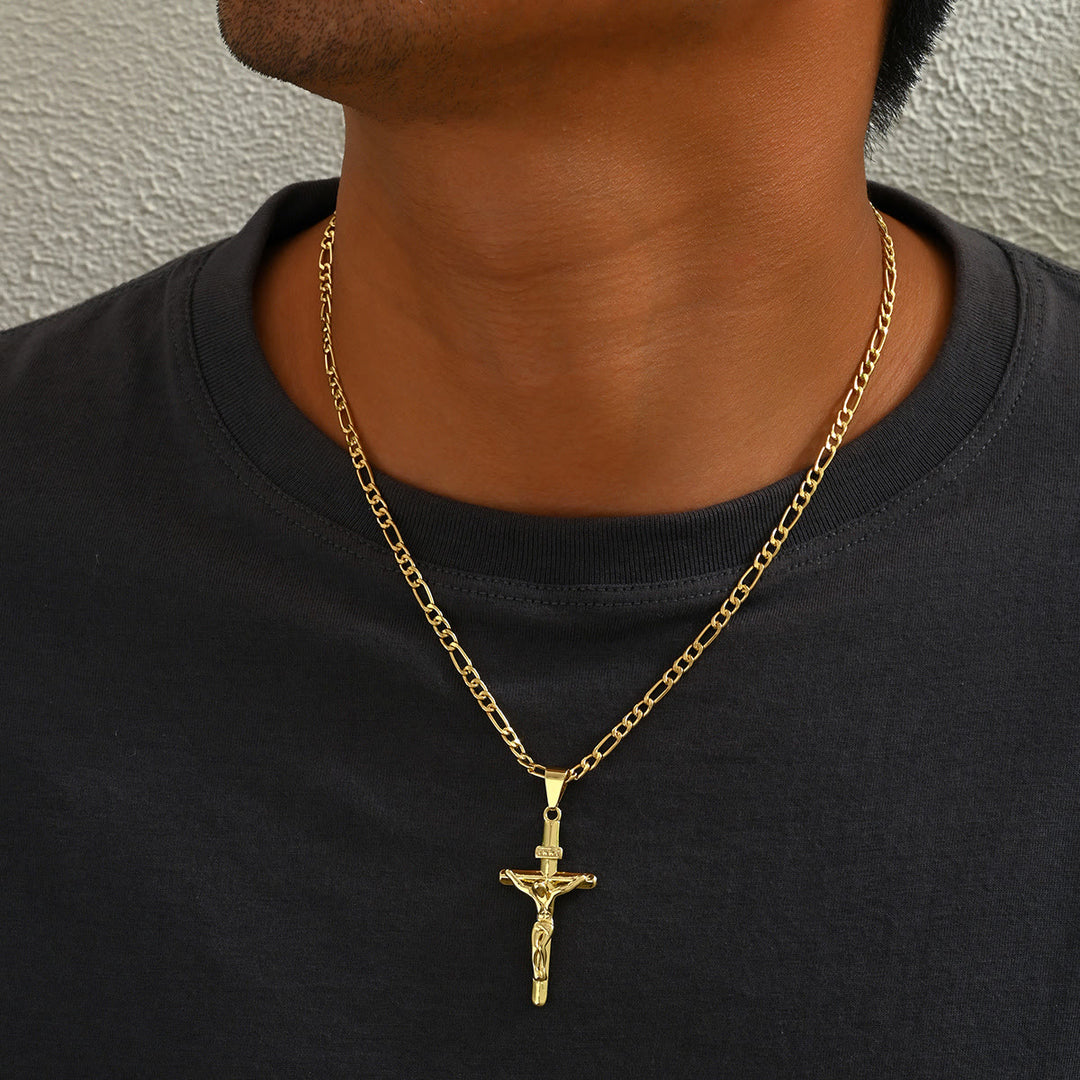 Christianartworkshop 4-Styled Sacred Crucifix Necklace: Elegant Design & Faithful Reminder for Every Day - image 1