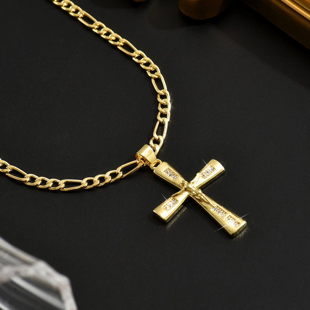 Christianartworkshop 4-Styled Sacred Crucifix Necklace: Elegant Design & Faithful Reminder for Every Day - Crucifix-4 - image 6