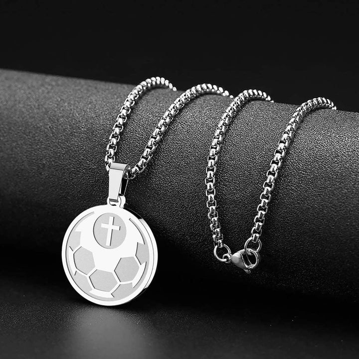 Christianartworkshop Sports Prayer Pendant Necklace: Philippians 4:13 & Sport Icon for Daily Carry - image 5