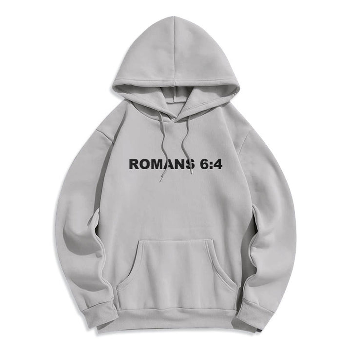 Christianartworkshop Romans 6:4 Raised to Life Fleece Lined Polyester Hoodie - image 19